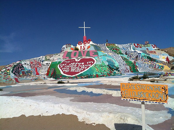 Salvation Mountain.