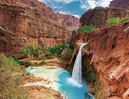 Havasupai Falls.Roadtrip ruter og nationalparker i USA