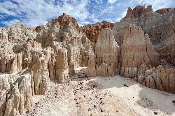 Cathedral Gorge i Nevada.