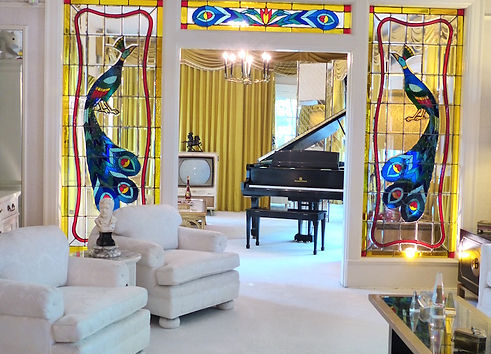 Elvis's dagligstue i Graceland. Roadtrip ruter og nationalparker i USA
