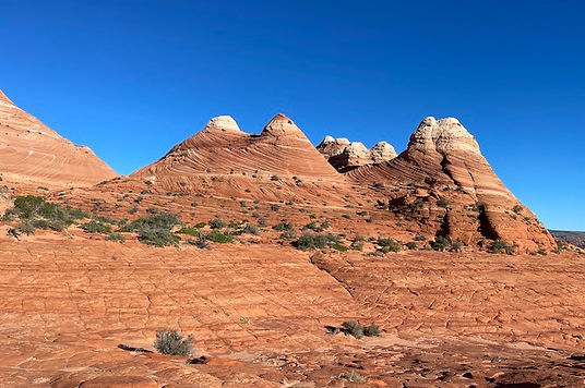 Teepee's på vejen til The Wave.