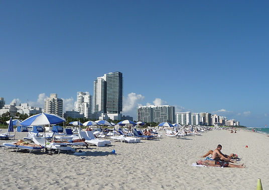 Stranden i Miami, Roadtrip ruter og nationalparker i USA