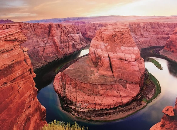 En tidlig morgen ved Horseshoe Bend.