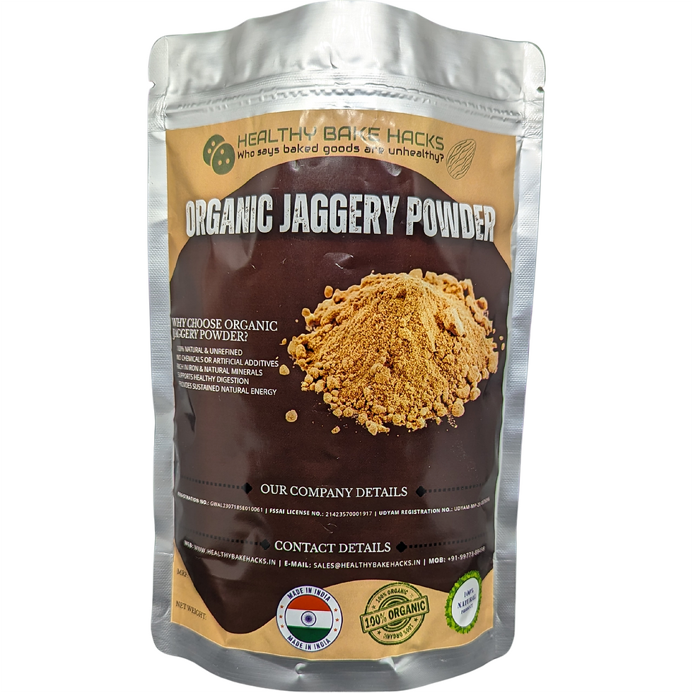 Thumbnail: Buy Organic Jaggery Powder at Healthy Bake Hacks in India.