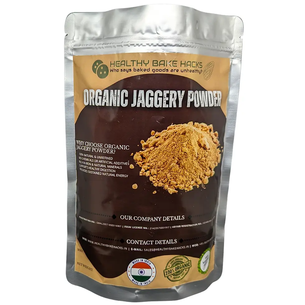 Thumbnail: Buy Organic Jaggery Powder at Healthy Bake Hacks in India.