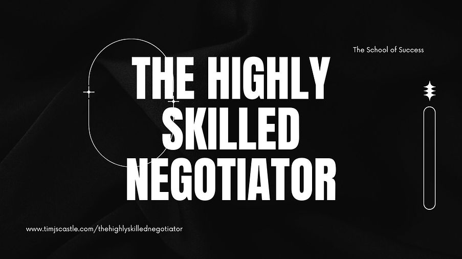 شعار دورة المفاوض الماهر للغاية تيم كاسل