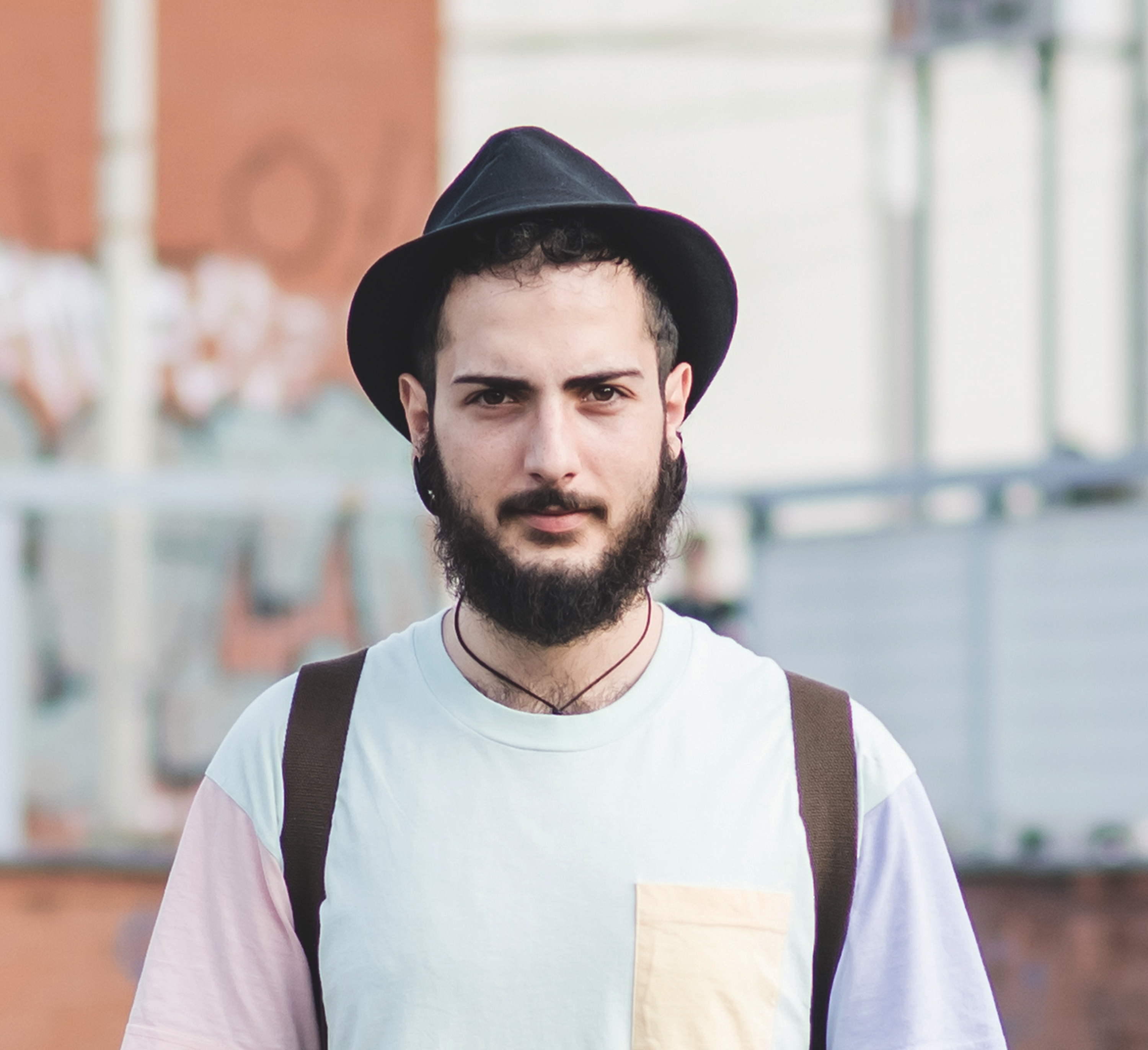 Bearded Man Outdoors
