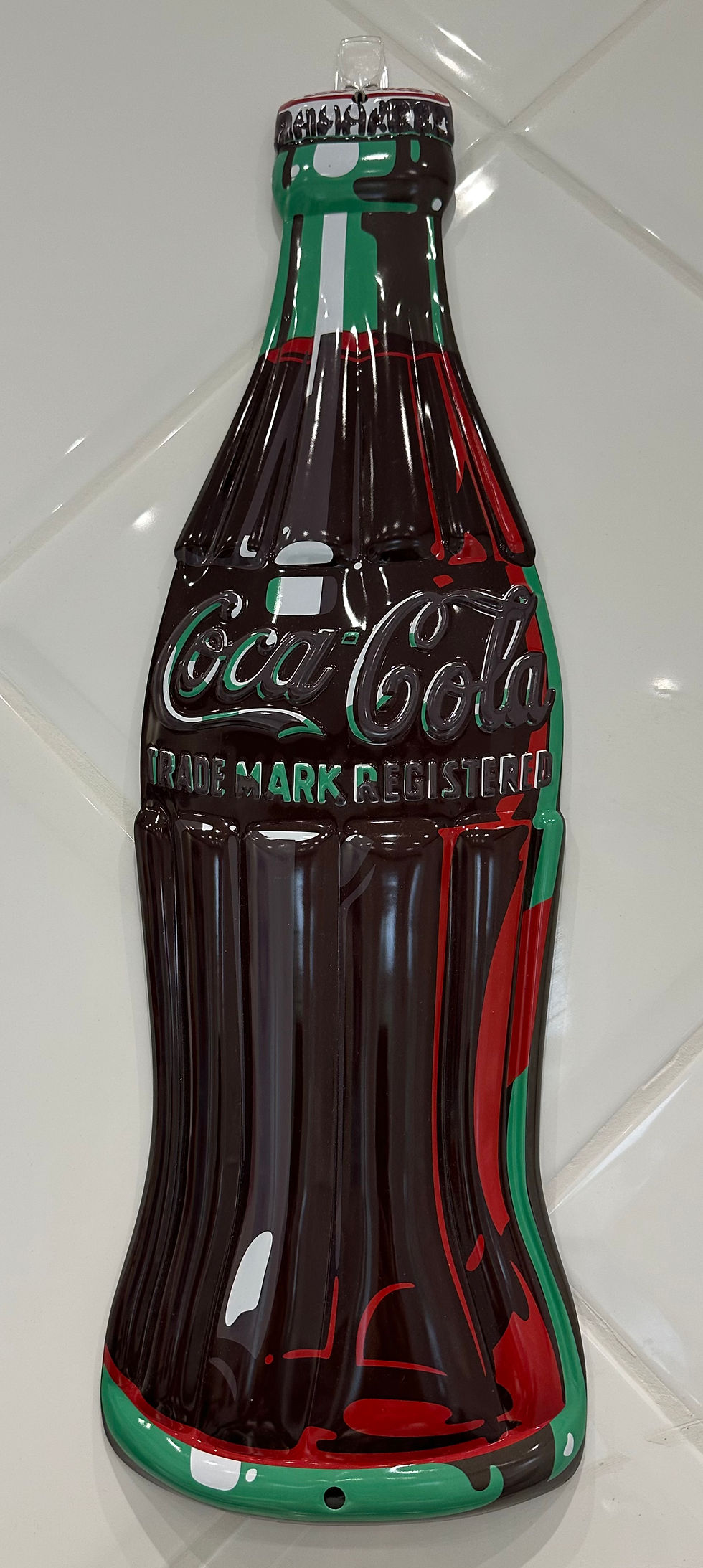 Retro Coca Cola Bottle Sign