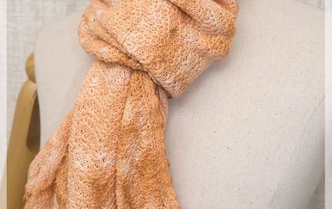 kait handmade muffler ikat warna alam kesumba