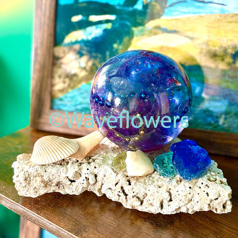 Resin glob on coral
