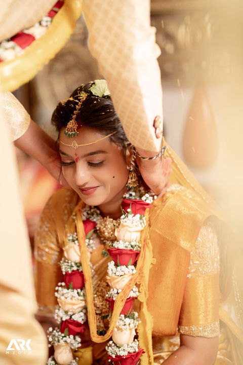 A candid wedding photograph captured in Hyderabad, blending cultural richness with modern storytelling. Perfectly suited for couples looking for authentic and emotion-driven wedding photography.