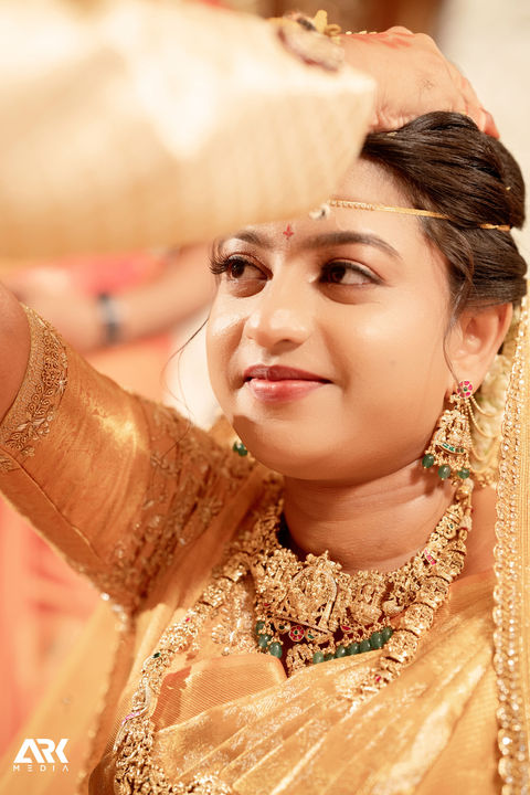 A candid wedding photograph captured in Hyderabad, blending cultural richness with modern storytelling. Perfectly suited for couples looking for authentic and emotion-driven wedding photography.