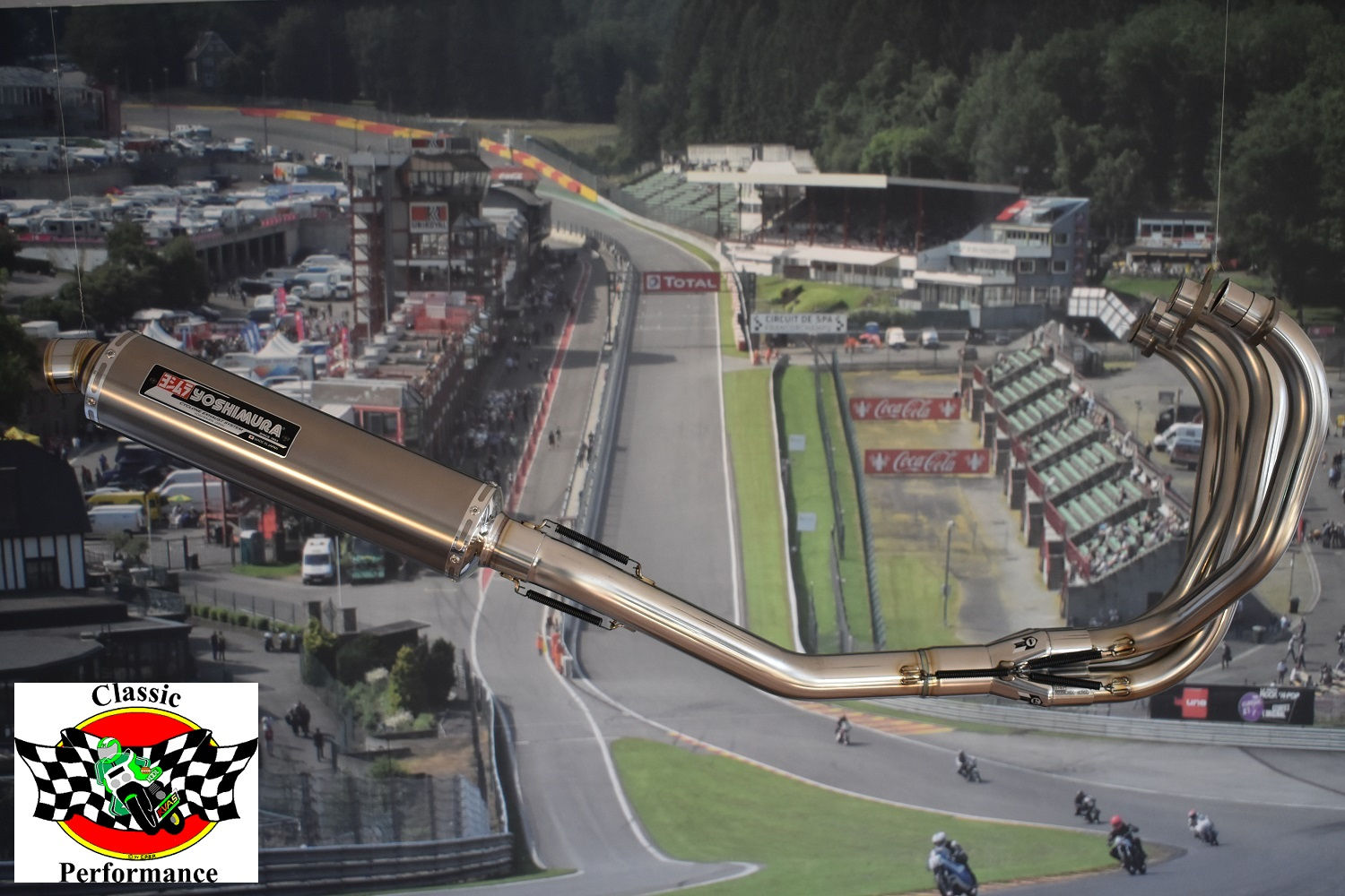 Suzuki GSXR 750 / 1100 Yoshimura Auspuffanlage mit Titan Topf / Exaust