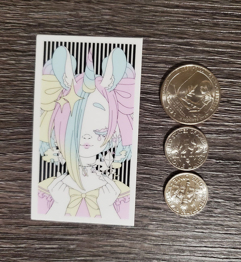 Thumbnail: Pastel Gothic 'Prisma' Llamacorn | Sticker