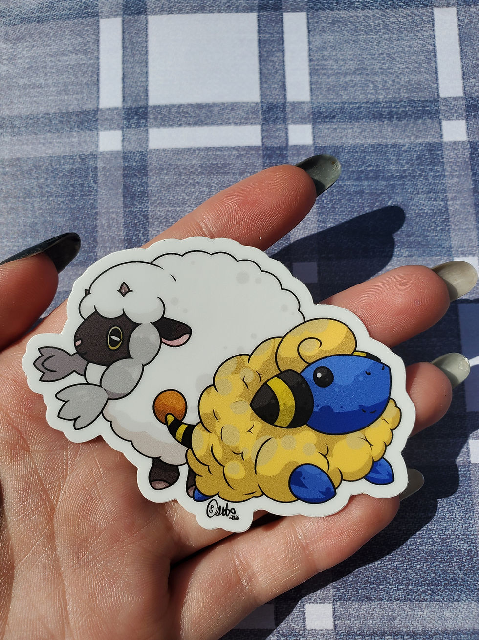 Thumbnail: Mareep & Wooloo | Sticker