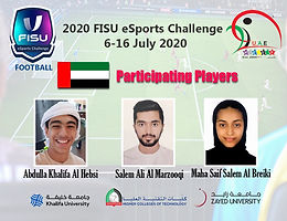 Al Marzouqi, Al Habsi and Al Bariki represent the UAE in the World University Championship for virtual football