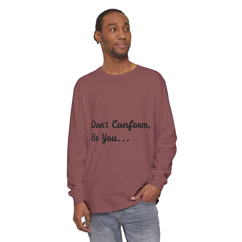 Thumbnail: Long Sleeve T-Shirt - Don't Conform, Be You