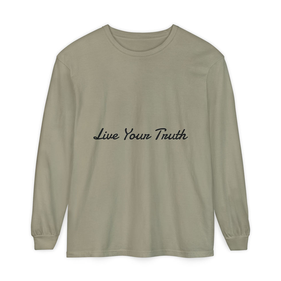 Thumbnail: Long Sleeve T-Shirt Live Your Truth Design