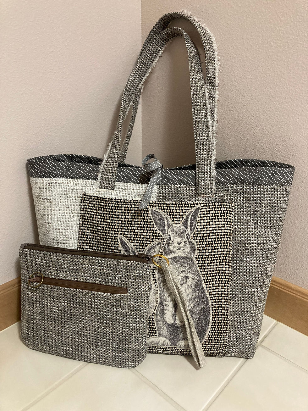 Thumbnail: Bunnies and Birds Uptown Tote