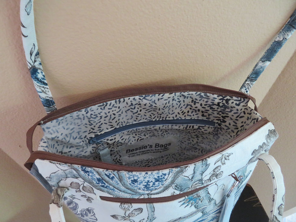 Thumbnail: Embroidered Blue Floral