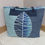 Thumbnail: Turquoise and Blue Palm Leaves Tote