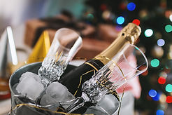 Fles van Champagne