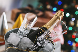 Une bouteille de champagne