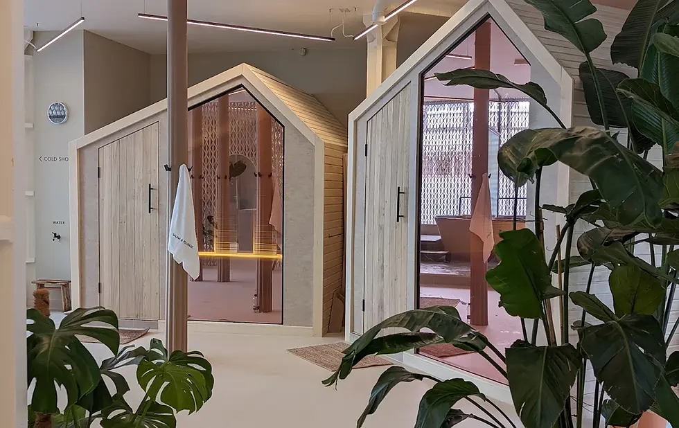 sauna and plunge