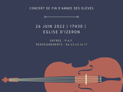 Concert de fin d'année 2022