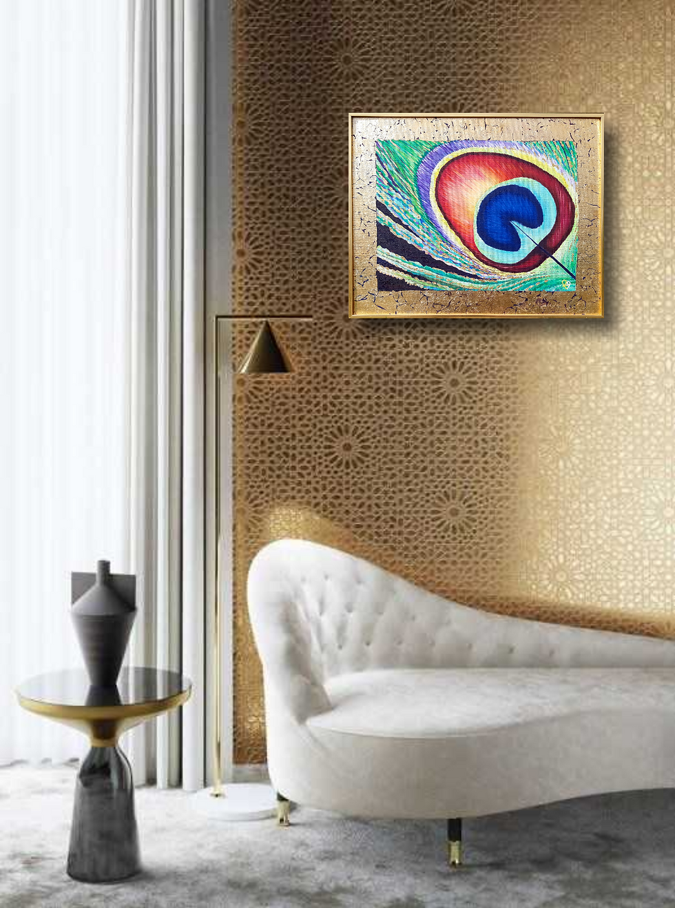 Миниатюра: Картина "Перо павлина. Благородство"