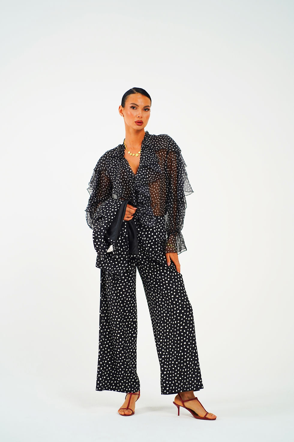 Miniatura: blazer a pois