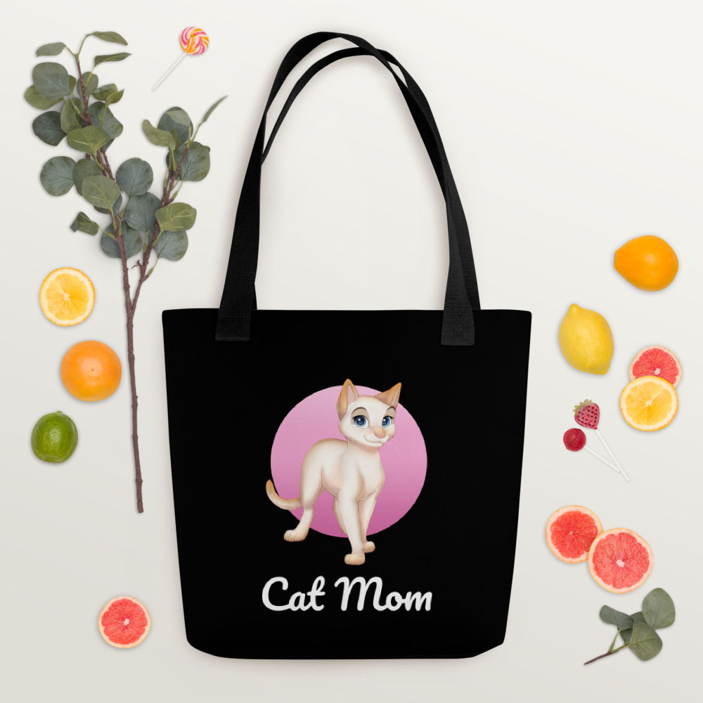 Cat Mom Ellen Tote Bag