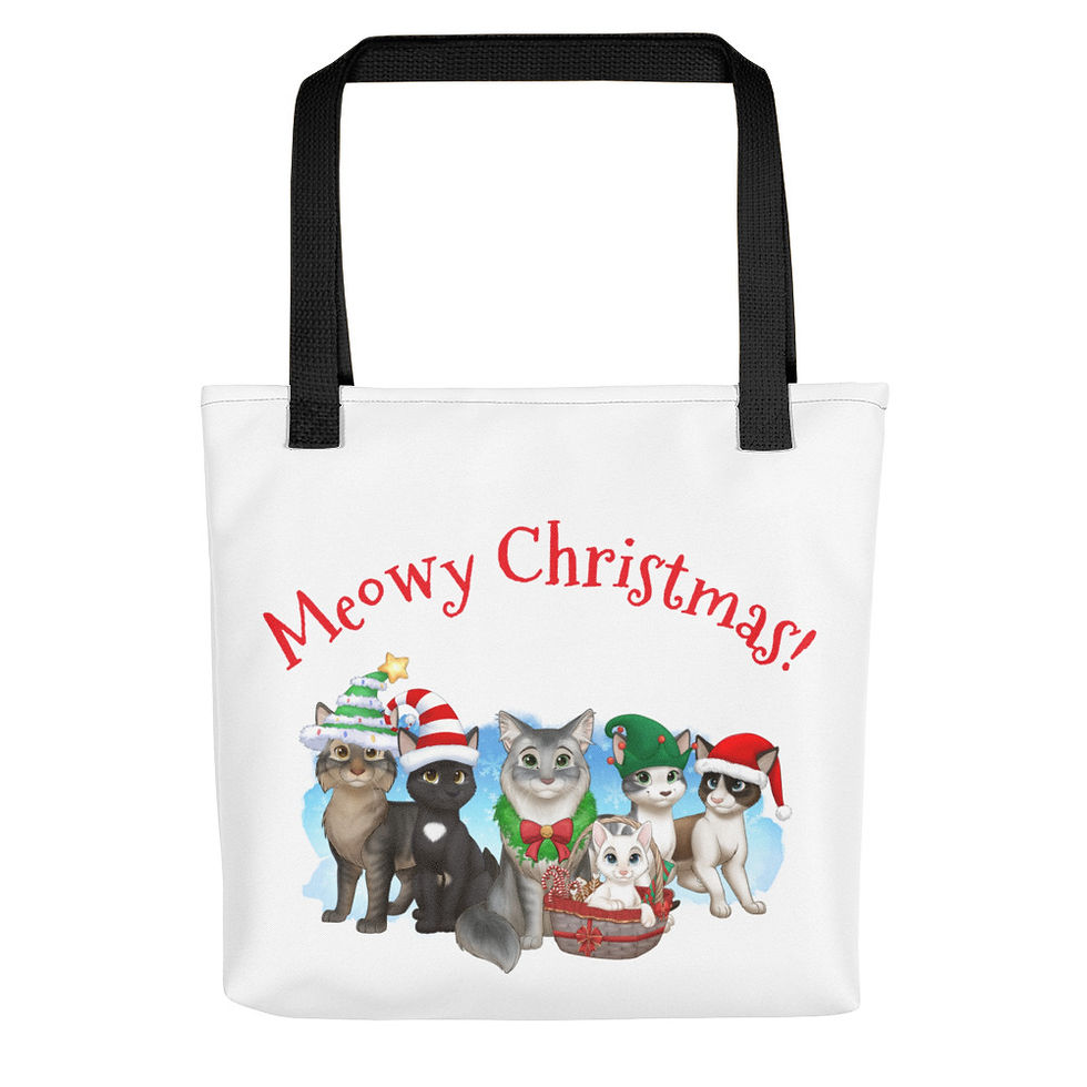 Thumbnail: The Cats and Crew Christmas Tote Bag