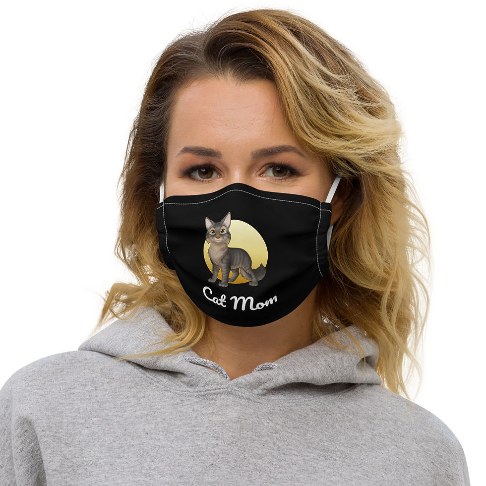 Thumbnail: Cat Mom Mario Premium Face Mask 