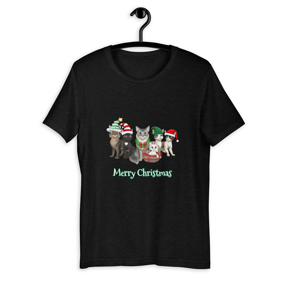 Thumbnail: The Cats and Crew Christmas T-Shirt- "Merry Christmas"