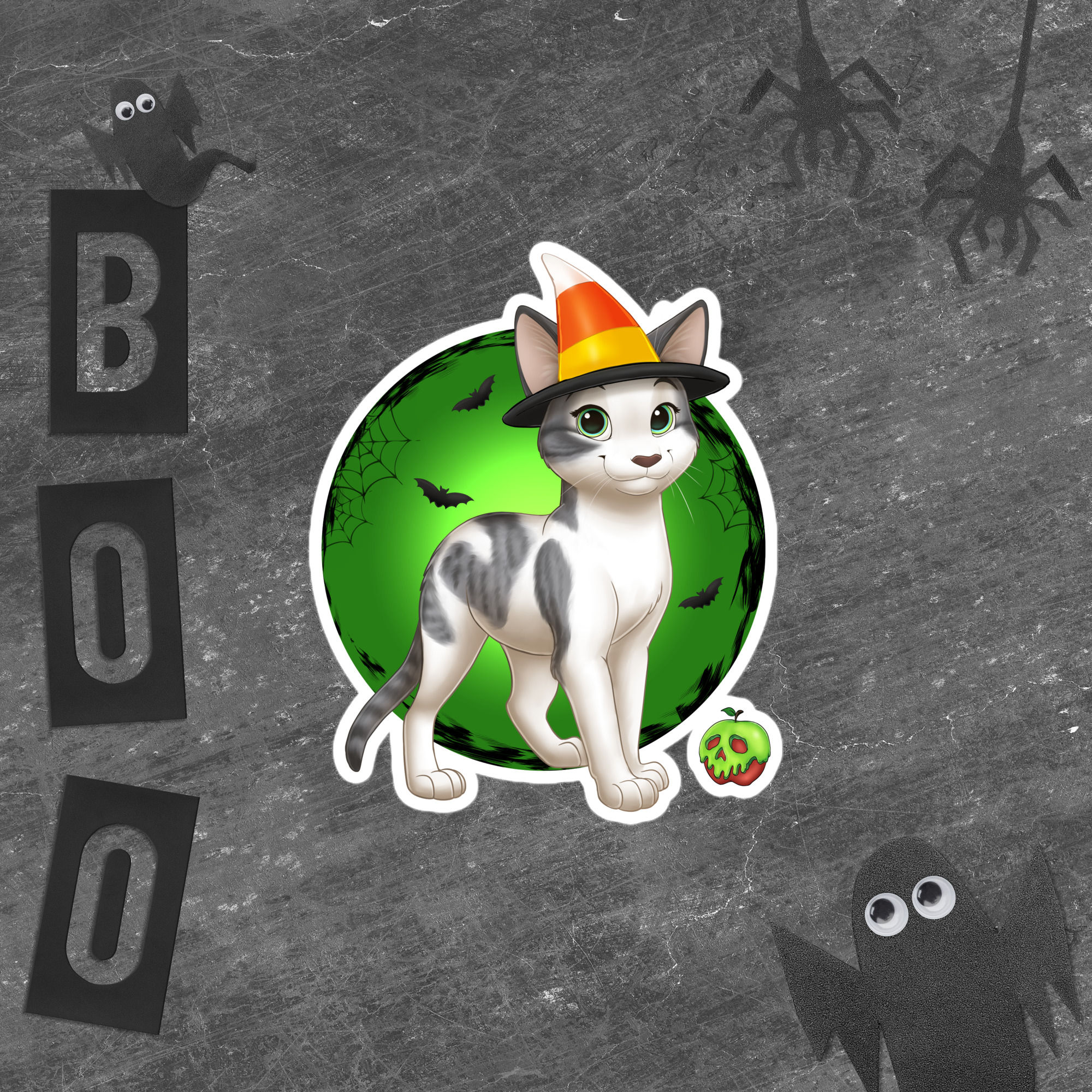 Apple Halloween Sticker