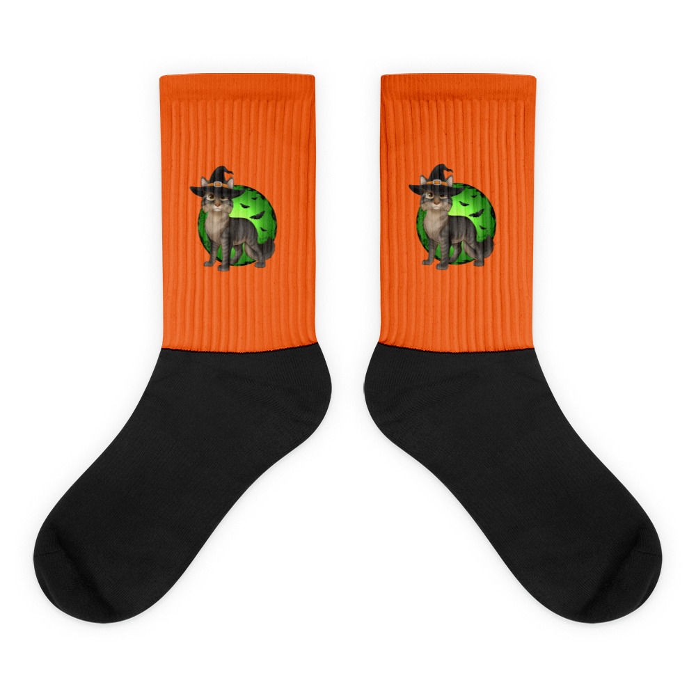 Mario Halloween Socks Orange