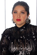 Fotografía de la actriz mexicana Azalia Ortiz. Año 2024.