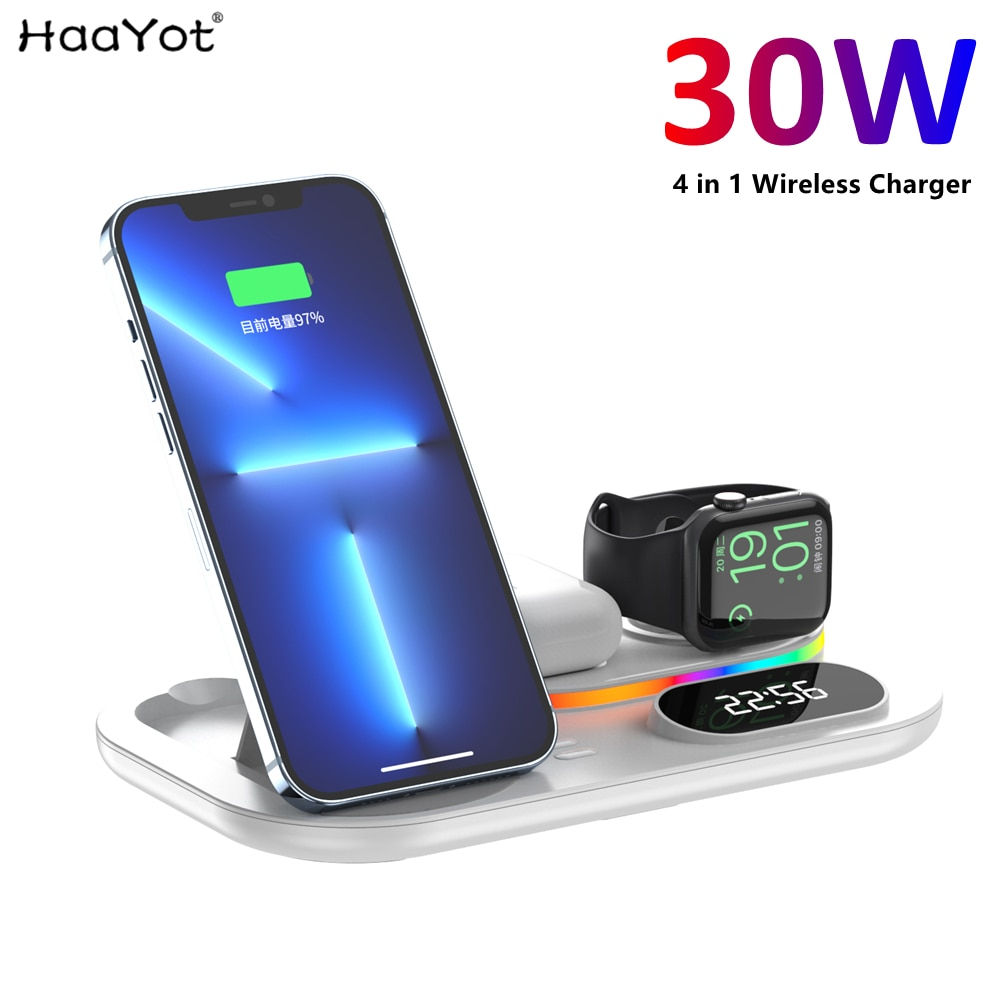 RGB Wireless Charger Dock Qi 4 Galaxy Watch