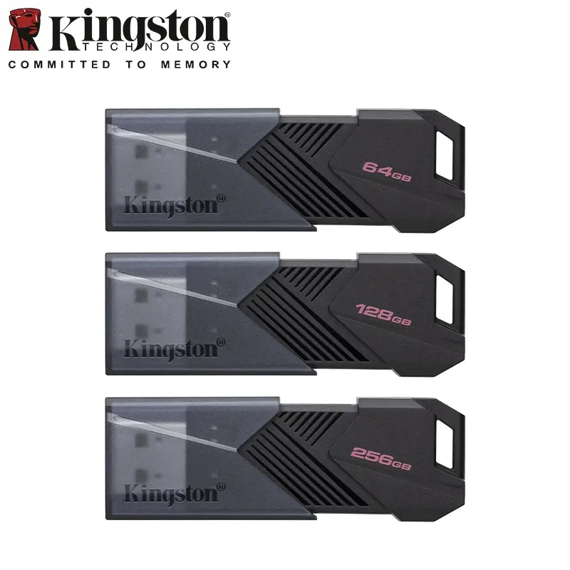 Kingston DataTraveler USB Flash Drive | 64GB/128GB/256GB | USB | Black