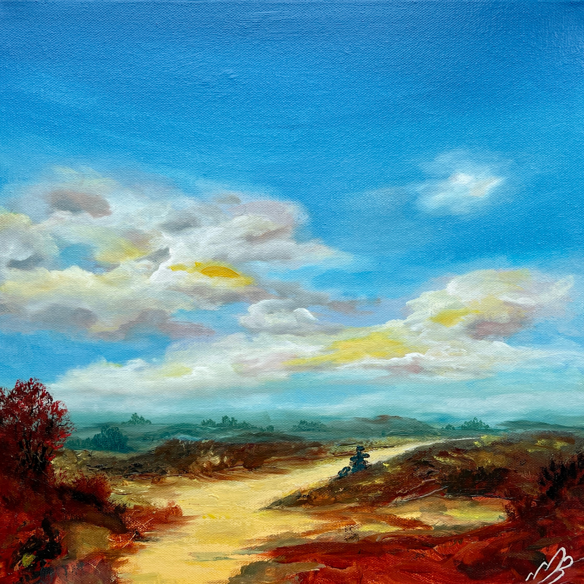 Print of Crossroad in the New Forest 40x40 cm
