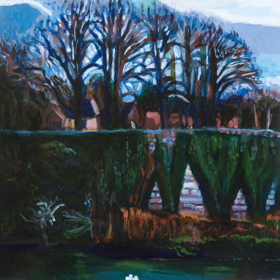 Inverleith Terrace Lane from the Water of Leith, Edinburgh