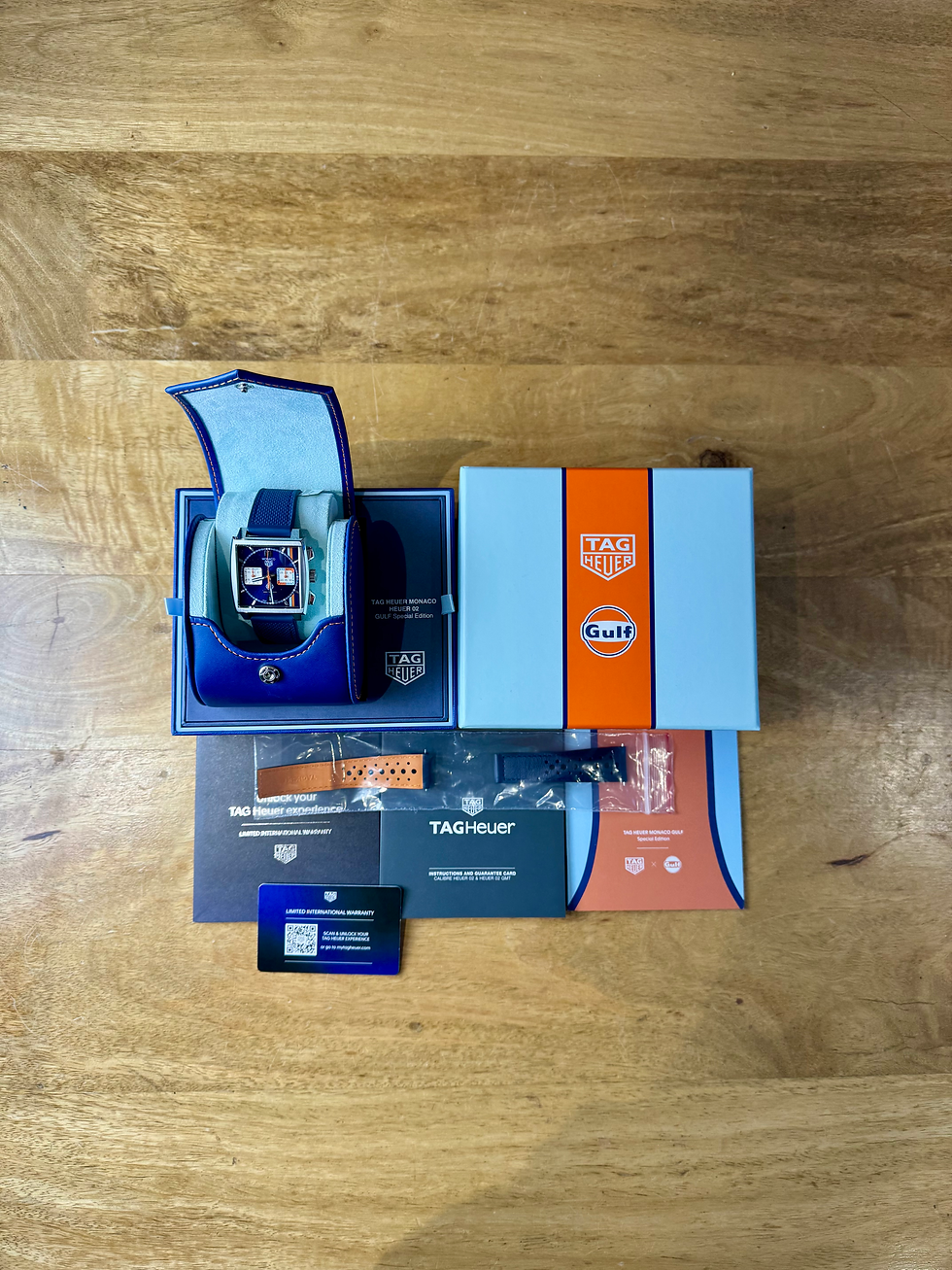 Thumbnail: TAG Heuer Monaco Gulf Special Edition Chronograph | 2025 | Full Set | Mint