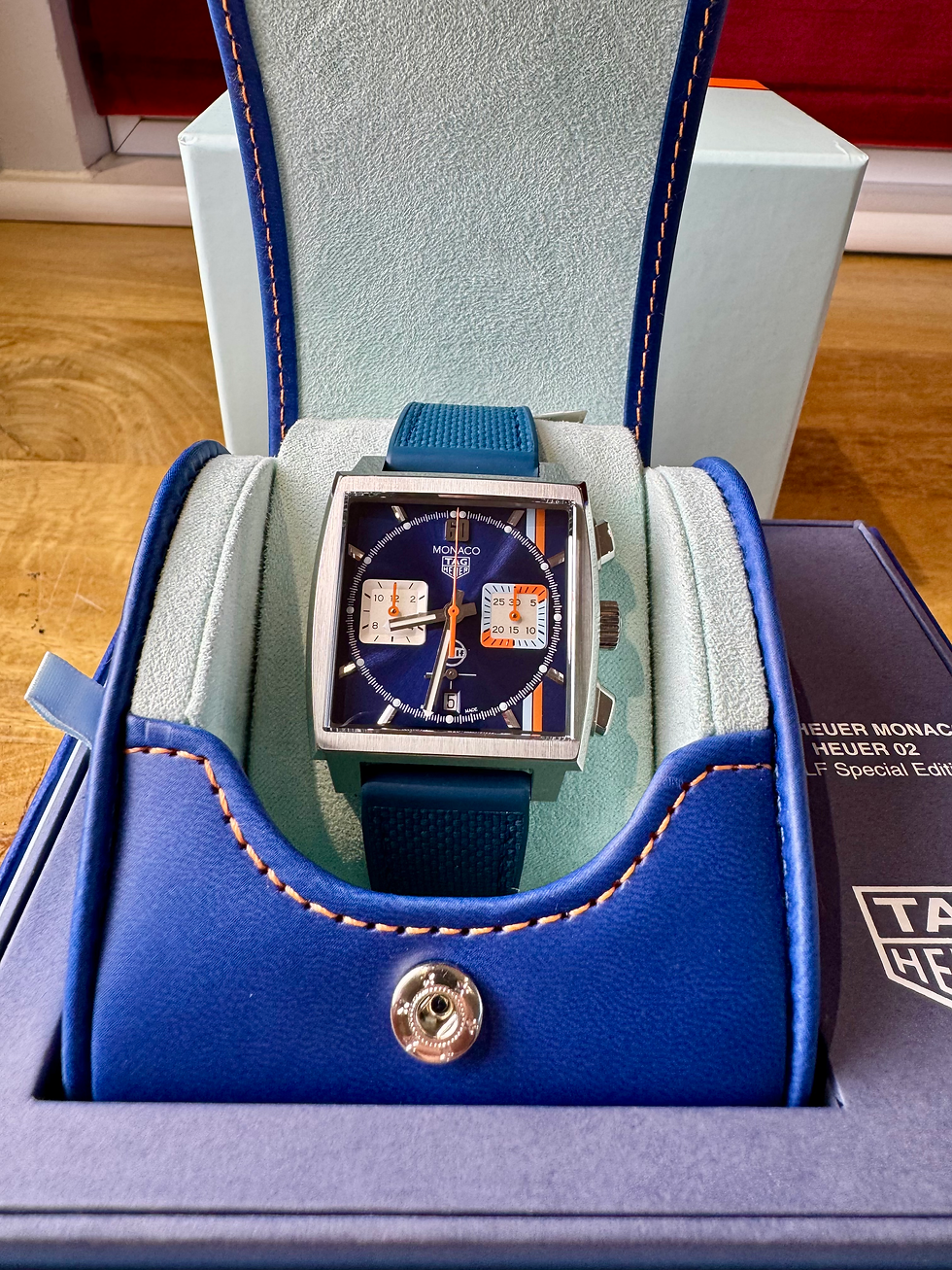 Thumbnail: TAG Heuer Monaco Gulf Special Edition Chronograph | 2025 | Full Set | Mint