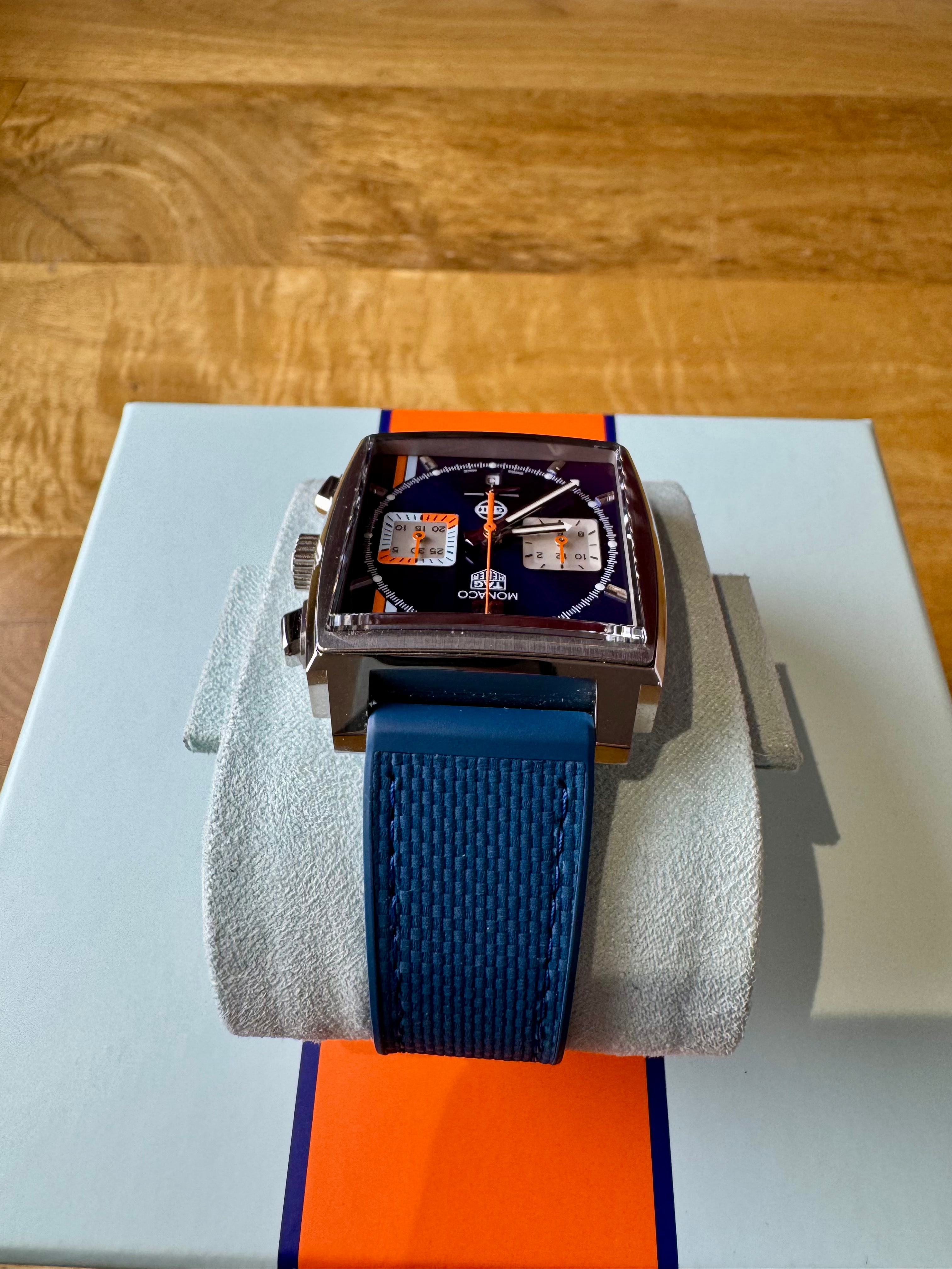 TAG Heuer Monaco Gulf Special Edition Chronograph | 2025 | Full Set | Mint