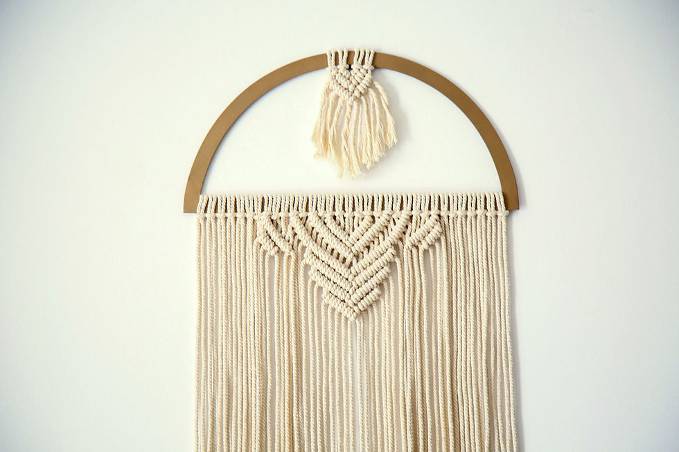 תמונה ממוזערת: אלמנט מתכת בצבע זהב מט, ליצירת מקרמה