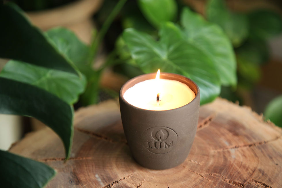 תמונה ממוזערת: נר ריחני בכלי חרס עבודת יד