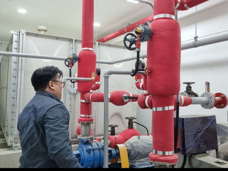 소방스프링클러, 물탱크, 데크설치.. 등