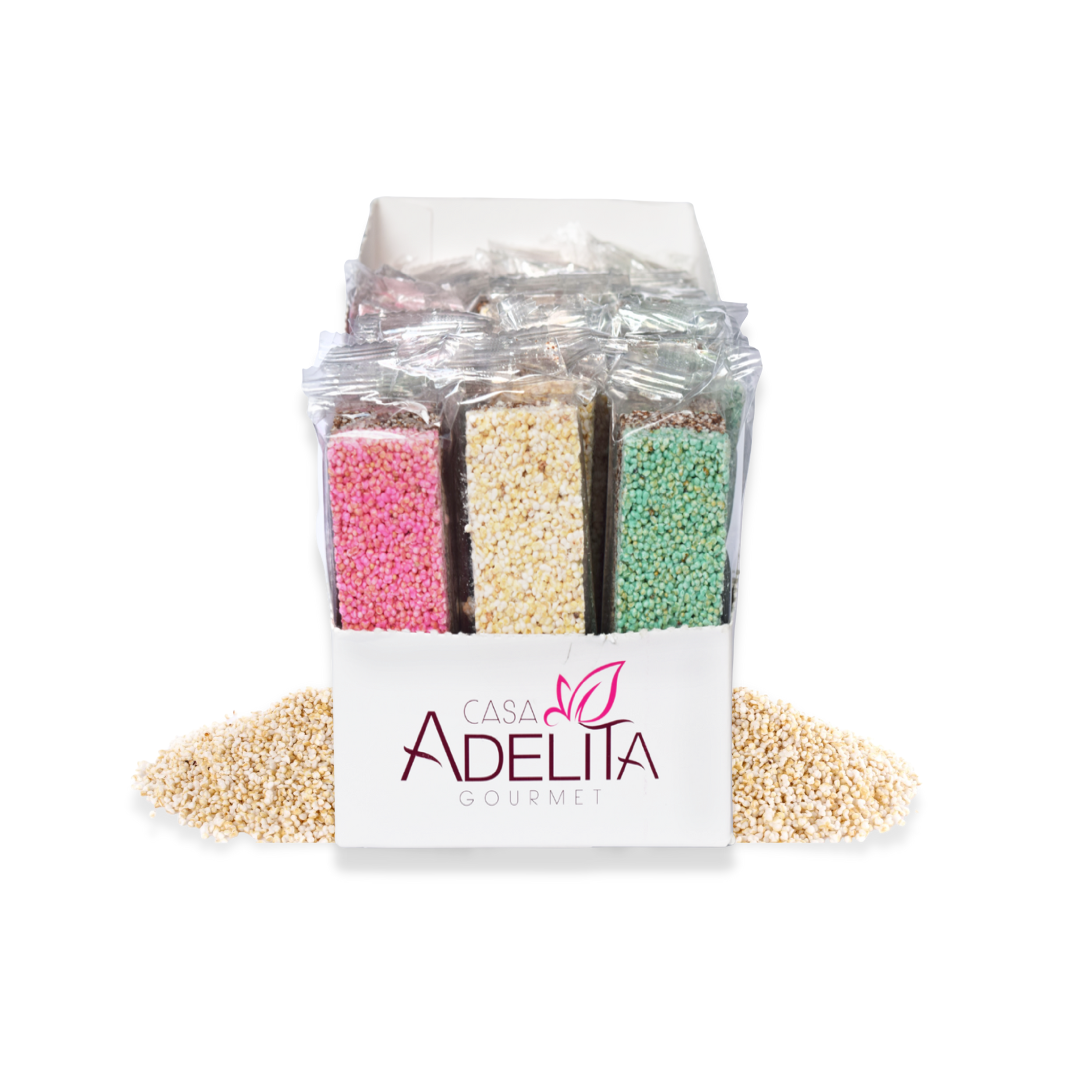 Barras de amaranto bisabor