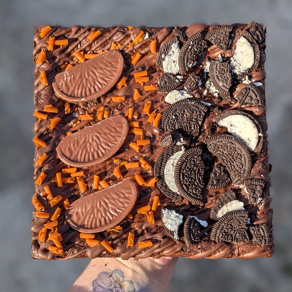 Thumbnail: 7" Half N Half Brownie Slab